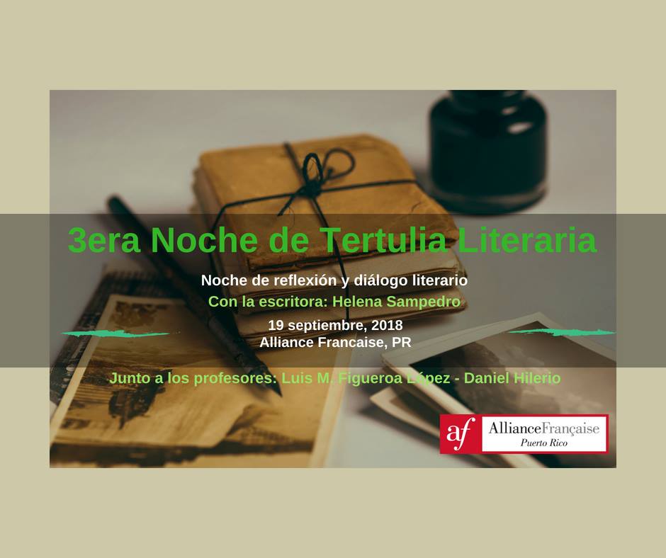 3ra Noche de Tertulia Literaria Con la escritora Helena Sanpedro