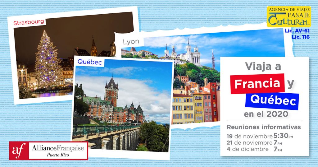 Viajes lingüísticos a Francia y Quebec en el 2020