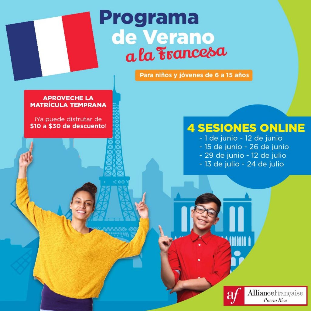 Programa de Verano a la Francesa Online - junio - julio 2020