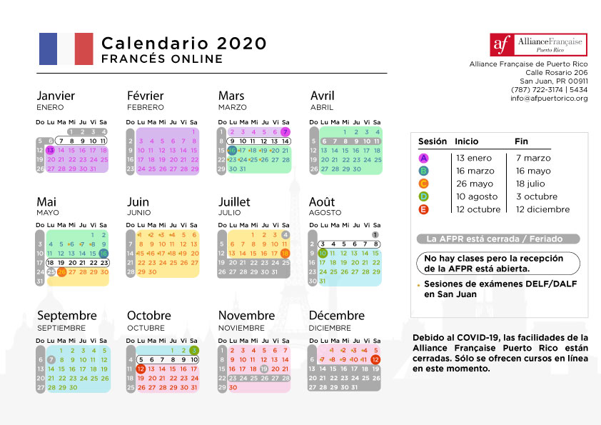 2020 Calendario_San Juan_Alliance Francaise Puerto Rico 3