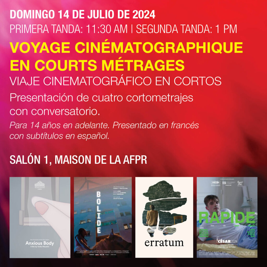 Francia de Fiesta 2024 FCE cine en frances adultos sq