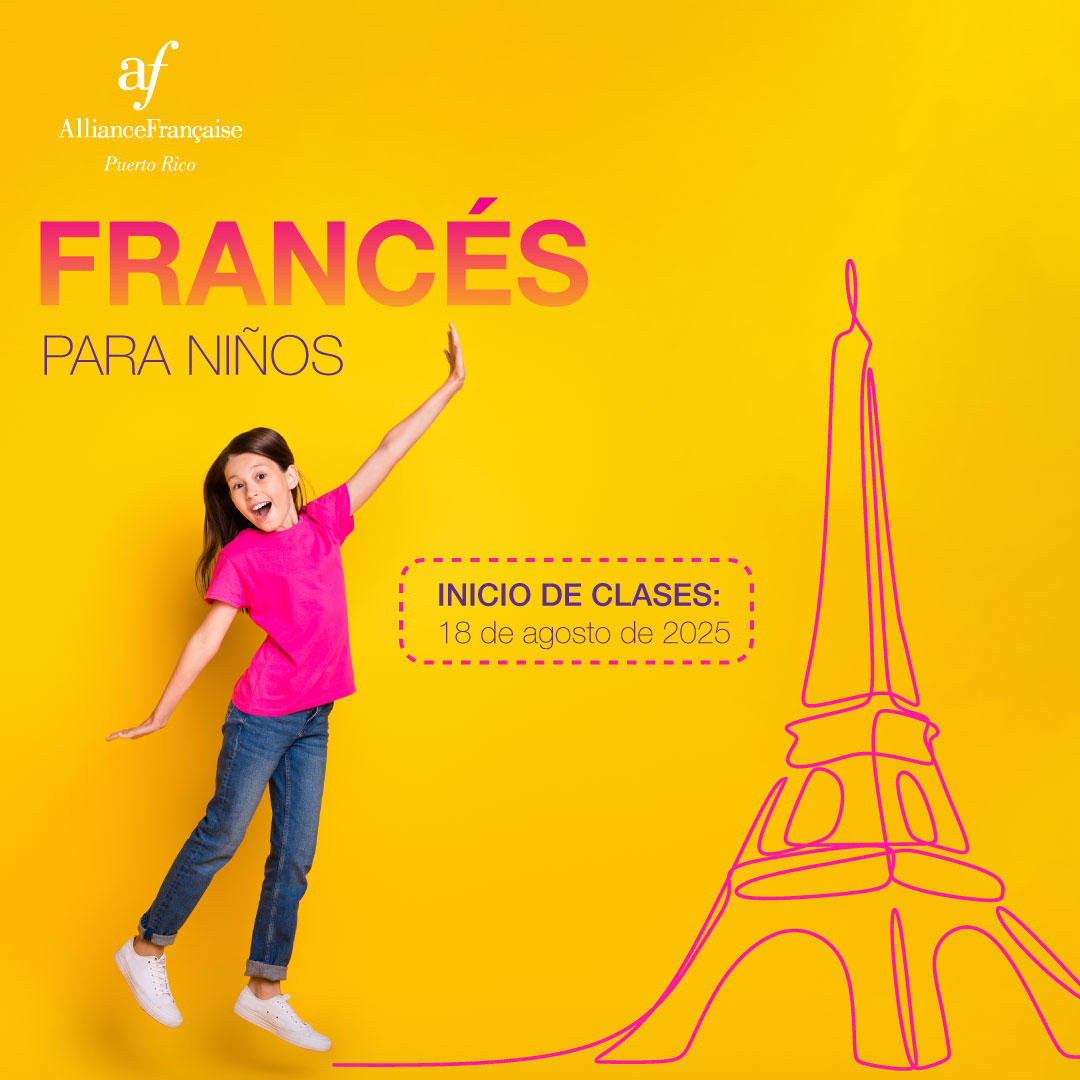 La Alliance Française de Puerto Rico ofrece cursos de francés online para niños.
